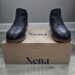 Black Leather Women's ESD Steel Toe Booties